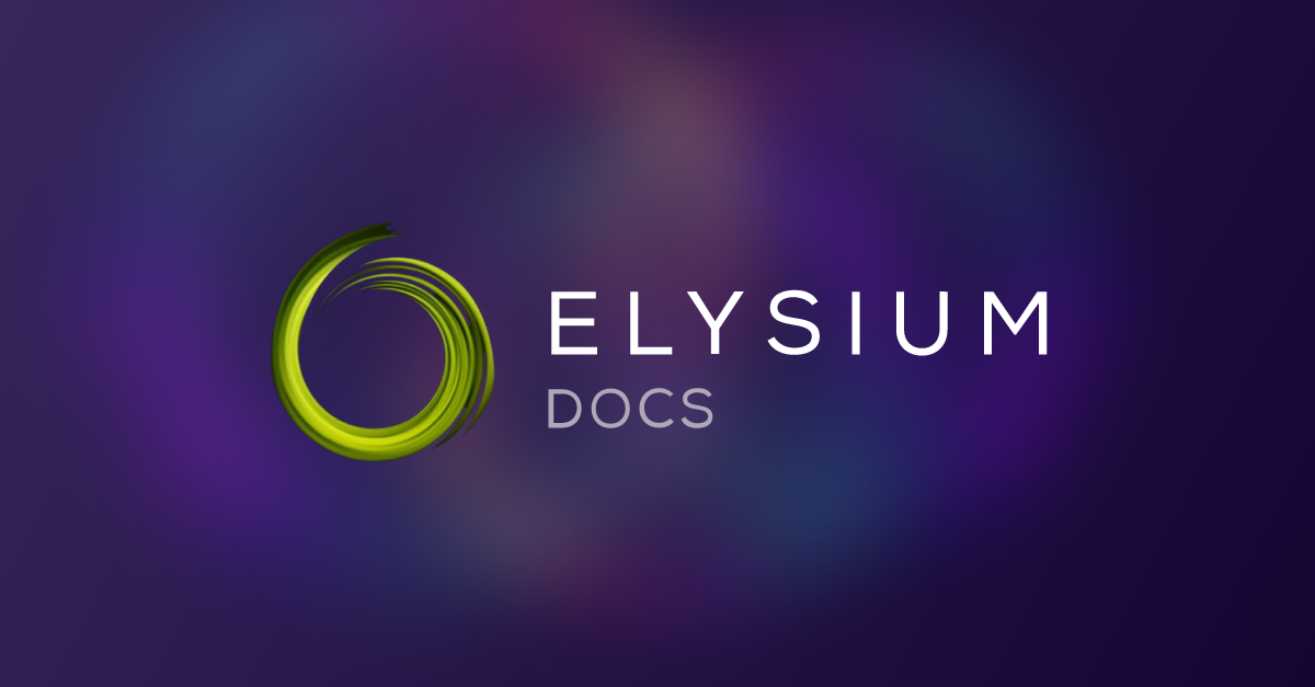 Quick Start Guide Elysium Documentation